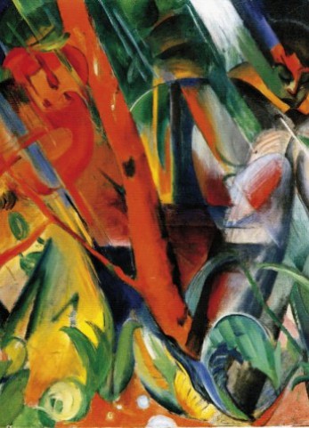 Franz Marc - Im Regen, 1912, 2-Teilig - Fototapeten - Online Im Shop ...